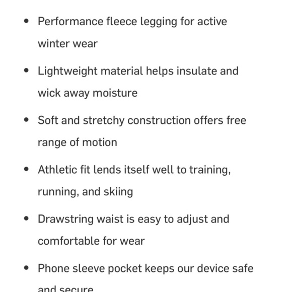 Stoic Fleece Lined Navy Blue Leggings - Picture 6 of 7